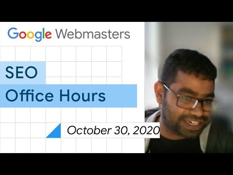 English Google SEO office-hours from October 30, 2020