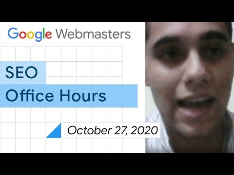 English Google SEO office-hours from October 27, 2020