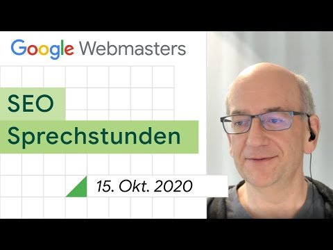 German / Google SEO Sprechstunden auf Deutsch vom 15. Oktober 2020