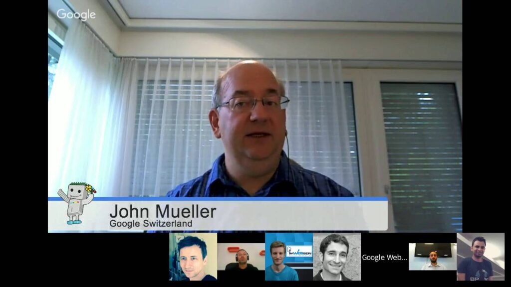 English Google Webmaster Central office-hours hangout