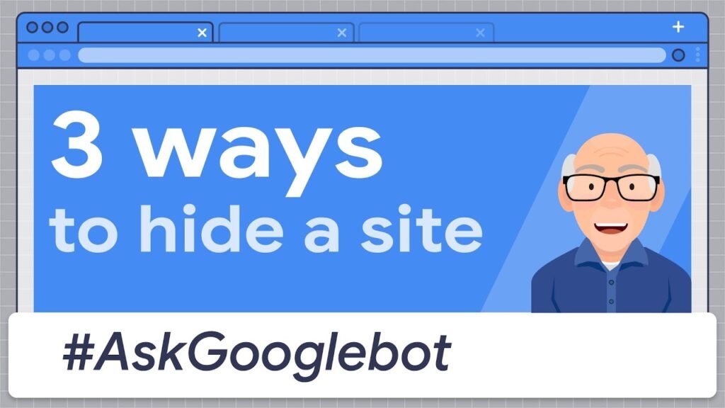 How to hide a website in search