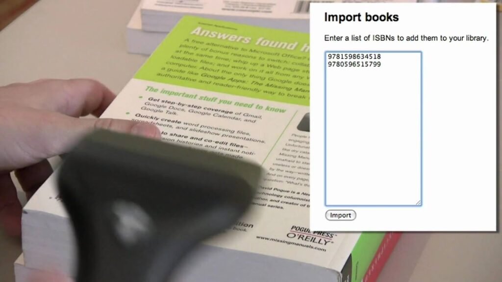 Using a barcode scanner with Google Book Search