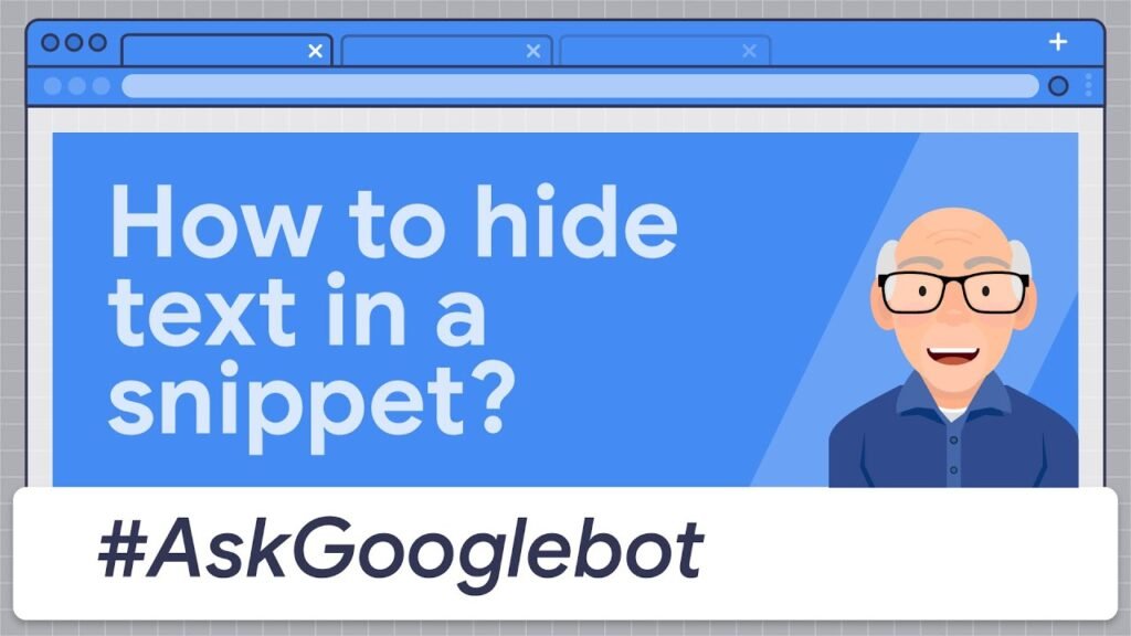 How to hide text in a snippet?
